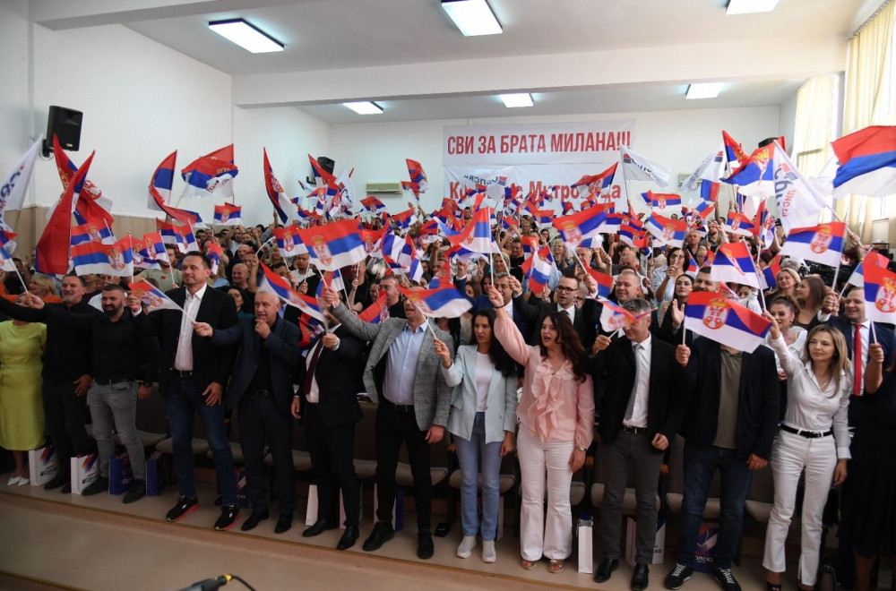 Miting Srpske liste u Severnoj Mitrovici: Glas za Srpsku listu, glas za oslobođenje Mitrovice FOTO