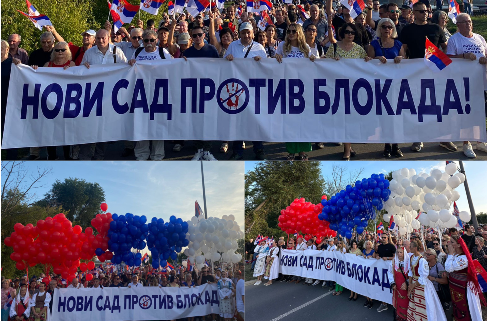 Građani Novog Sada rekli "ne" blokadama: Narod hoće mir FOTO/VIDEO