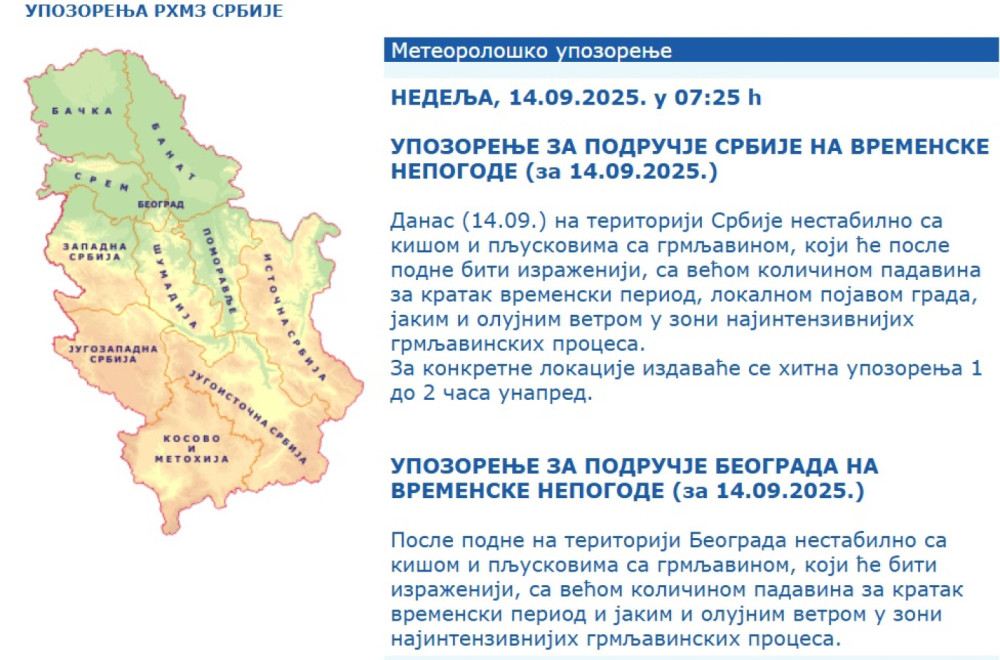Hitno upozorenje RHMZ-a: Spremite se, stiže apokalipsa