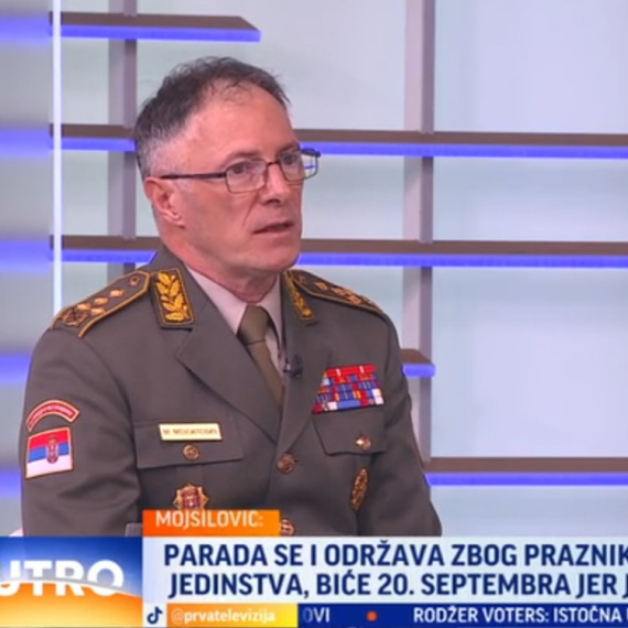 General Mojsilović: Narod će biti ponosan prikazanim na vojnoj paradi 20. septembra VIDEO