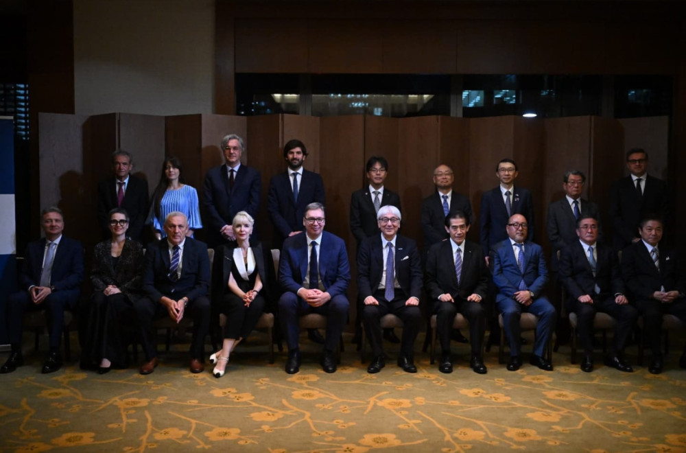 Vučić u Tokiju na večeri sa japanskim privrednicima: Uveren sam da će investicije biti još brojnije FOTO