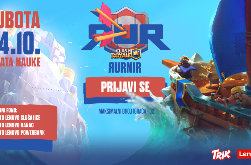 Poslednja šansa da se prijavite za RUR Clash Royale turnir!