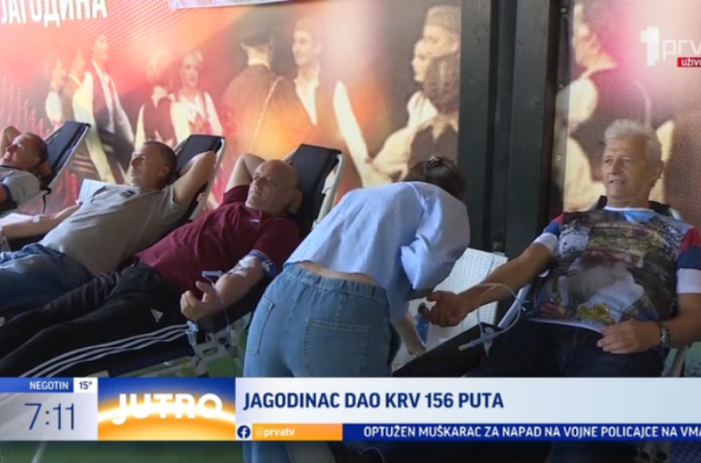 Jagodinac dao krv 156 puta: Upisan u knjigu najhumanijih ljudi Pomoravlja VIDEO