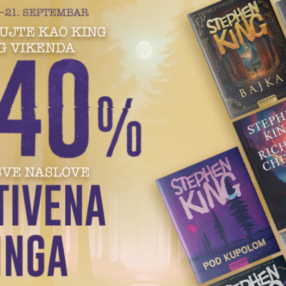 Vikend-popust 40 procenata na sva izdanja: Vulkan slavi 78. rođendan Stivena Kinga