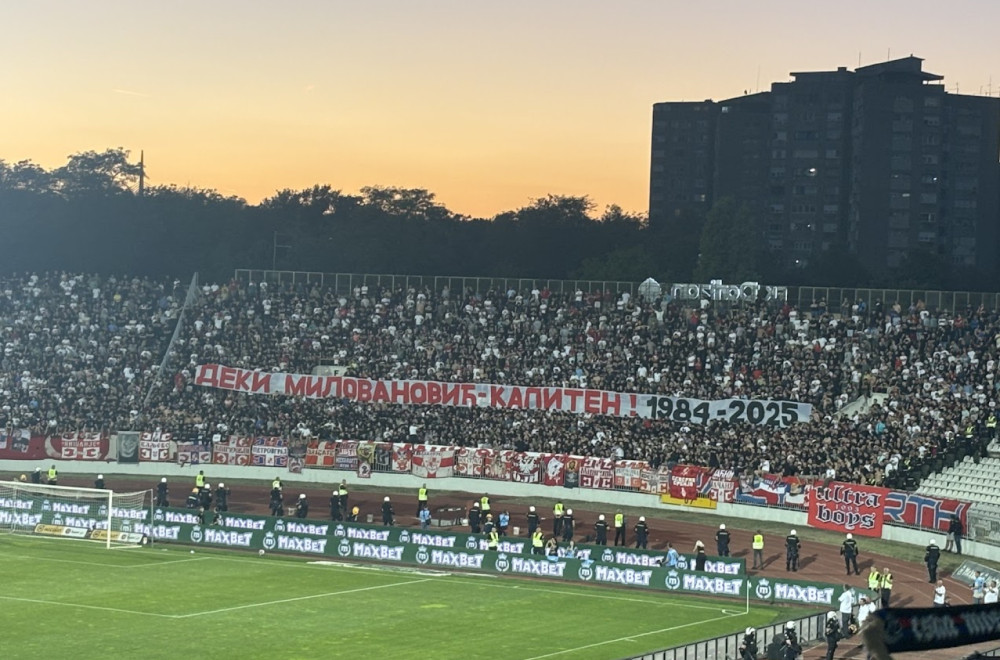 Delije se porukom oprostile od Dejana Milovanovića FOTO