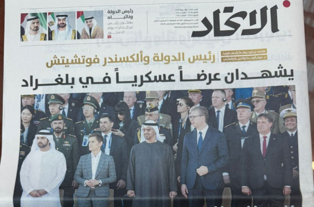 Još jedan dokaz velikog uspeha Vojne parade; Ogroman publicitet u medijima u UAE FOTO/VIDEO
