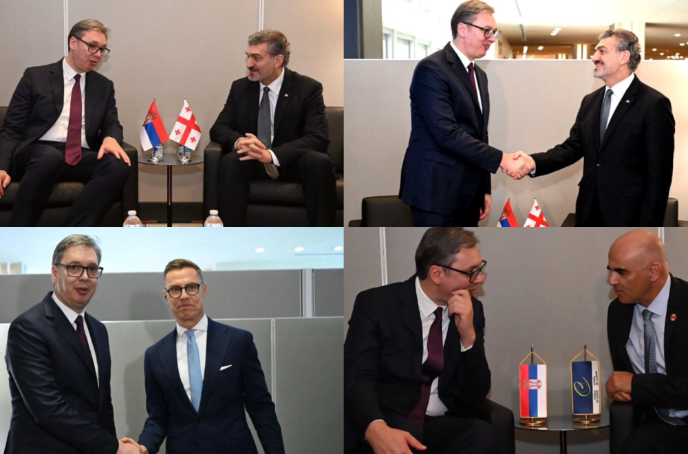Niz važnih sastanaka u Njujorku; Vučić sa Kavelašvilijem, Stubom, Berseom FOTO