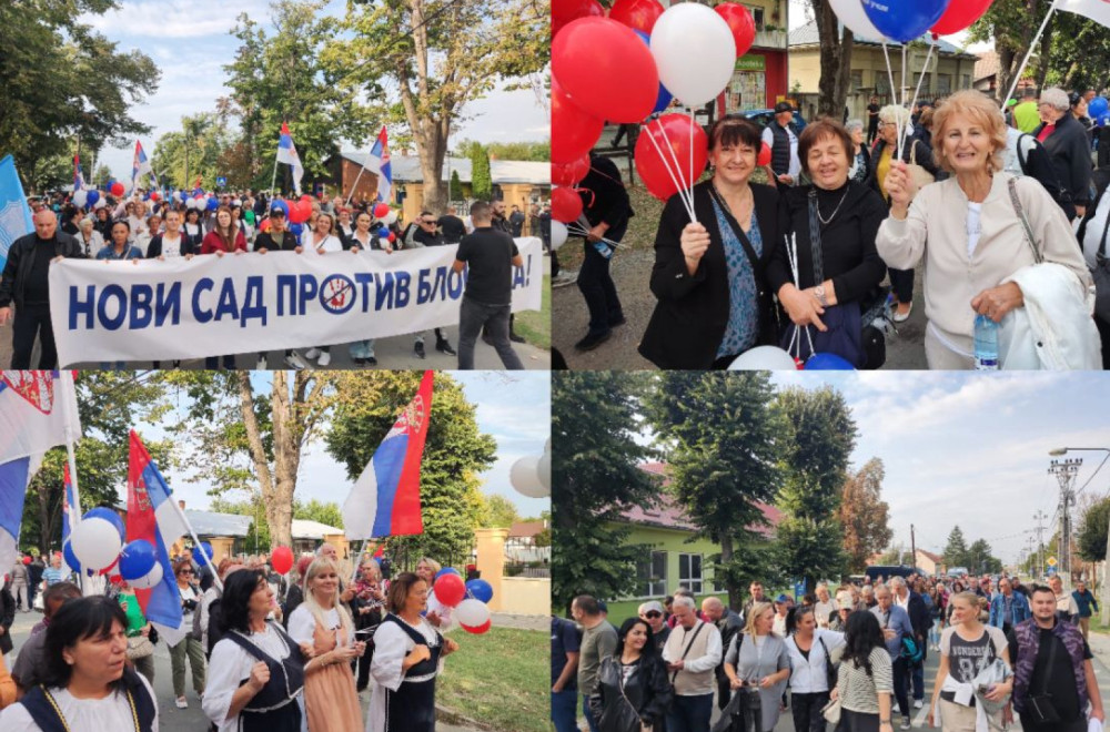Građani Novog Sada na skupu protiv blokada: Žele normalan život nazad FOTO/VIDEO
