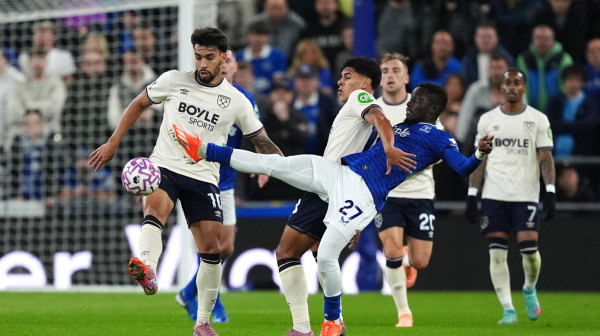 Evertonu pripalo prvo, a Vest Hemu drugo poluvreme