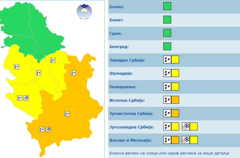 Vremenska prognoza je pravi šok: Tri dana kritična; Upaljeni alarmi, a onda sledi totalni preokret