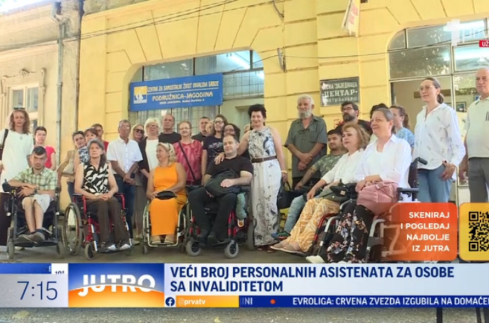 Veći broj personalnih asistenata za osobe sa invaliditetom VIDEO