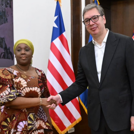 Vučić sa Sarom Bajsolou Njanti: Radujem se učešću Liberije na EXPO 2027 FOTO