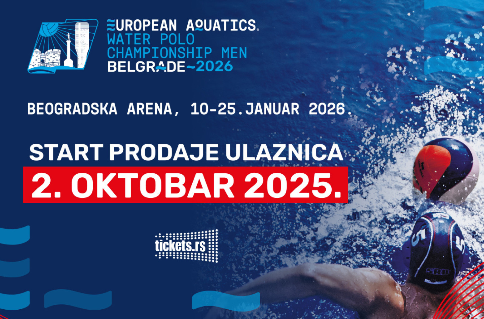 Počinje prodaja ulaznica za vaterpolo EP u Beogradu