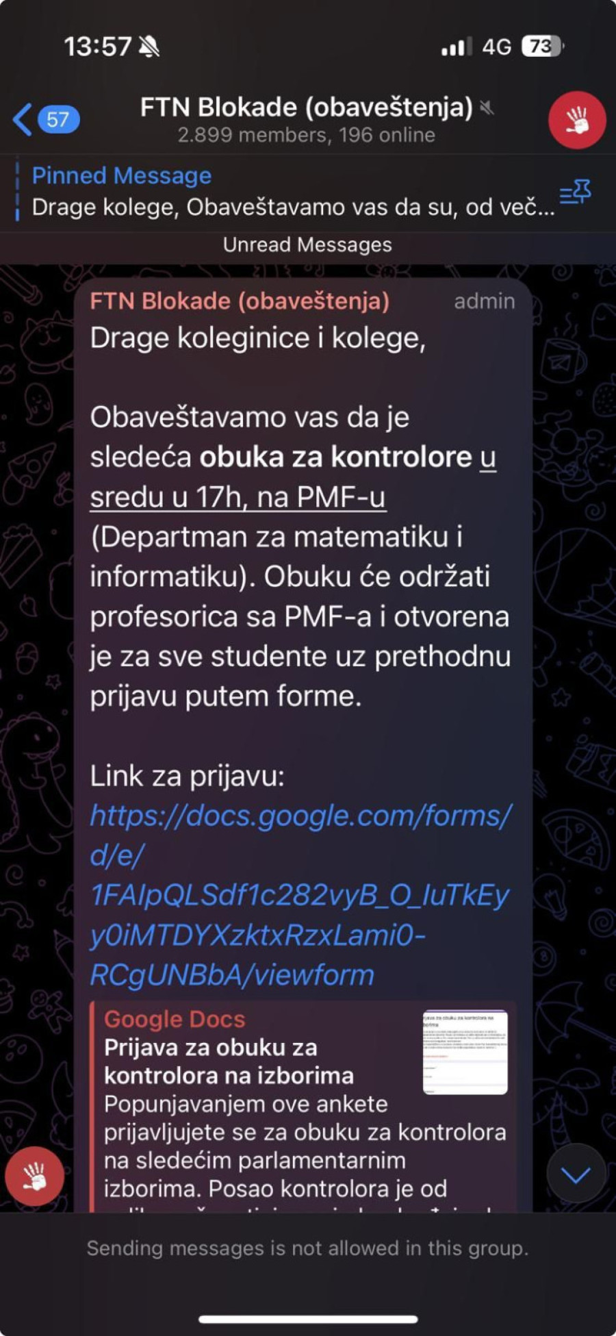 Novi skandal blokadera: Na fakultetima obučavaju kontrolore za izbore FOTO