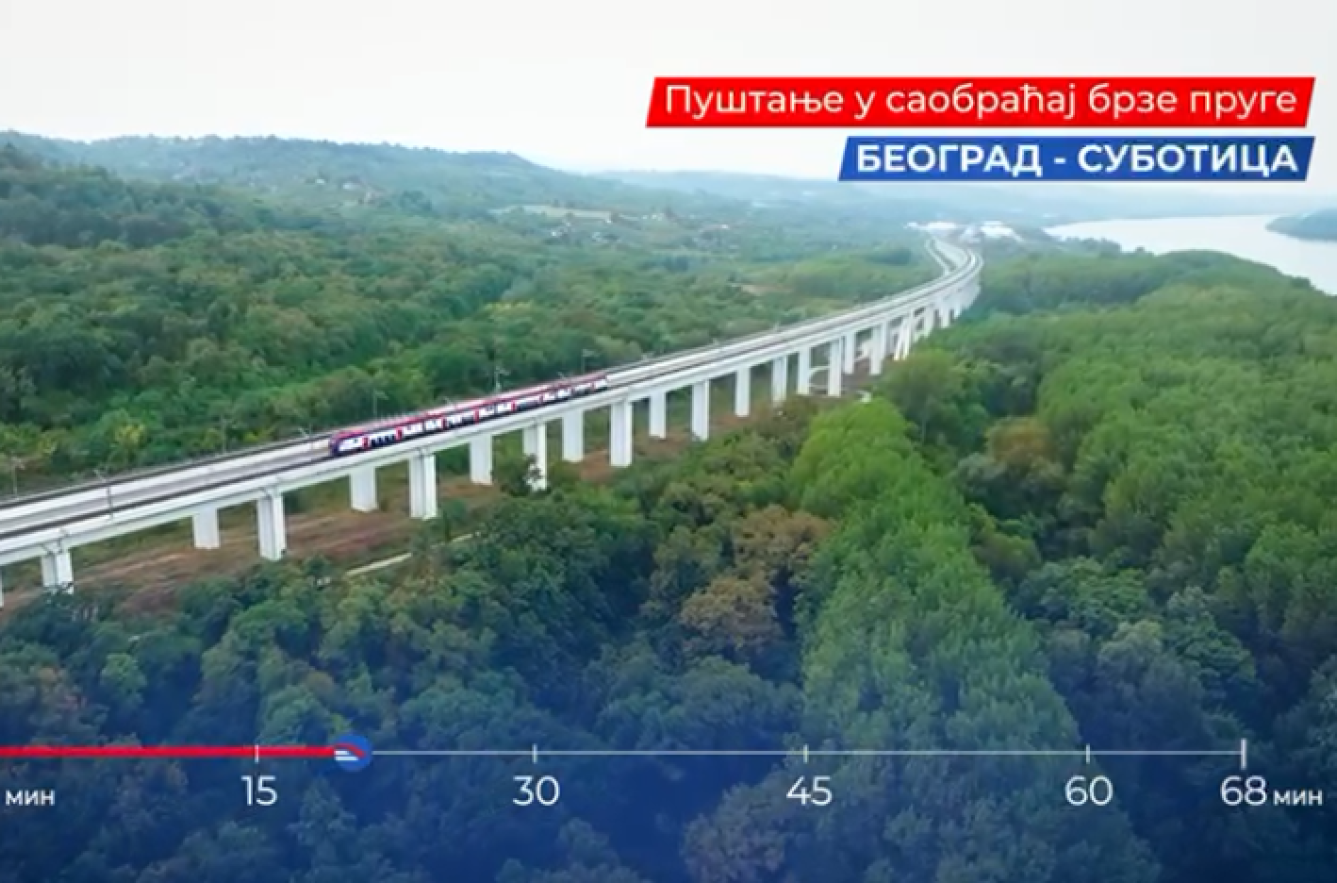 Pogledajte kako je izgledalo puštanje u rad brze pruge Beograd–Subotica VIDEO