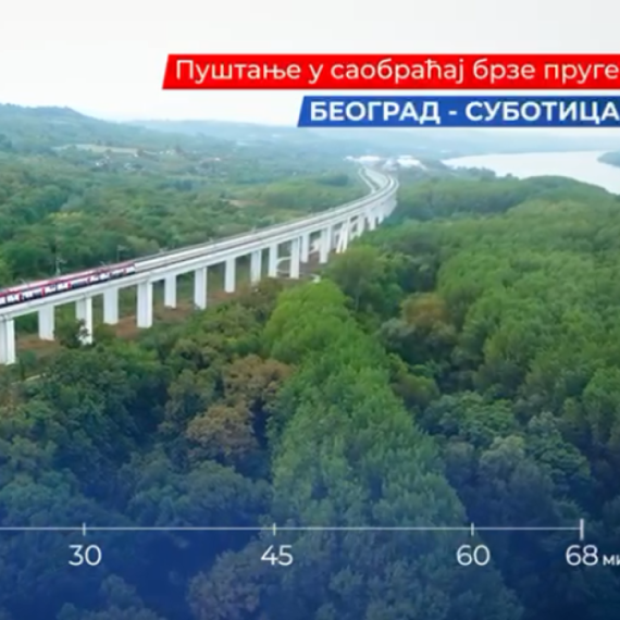 Pogledajte kako je izgledalo puštanje u rad brze pruge Beograd–Subotica VIDEO