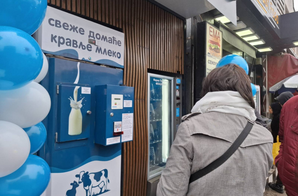 Leskovčani dobili prvi mlekomat FOTO