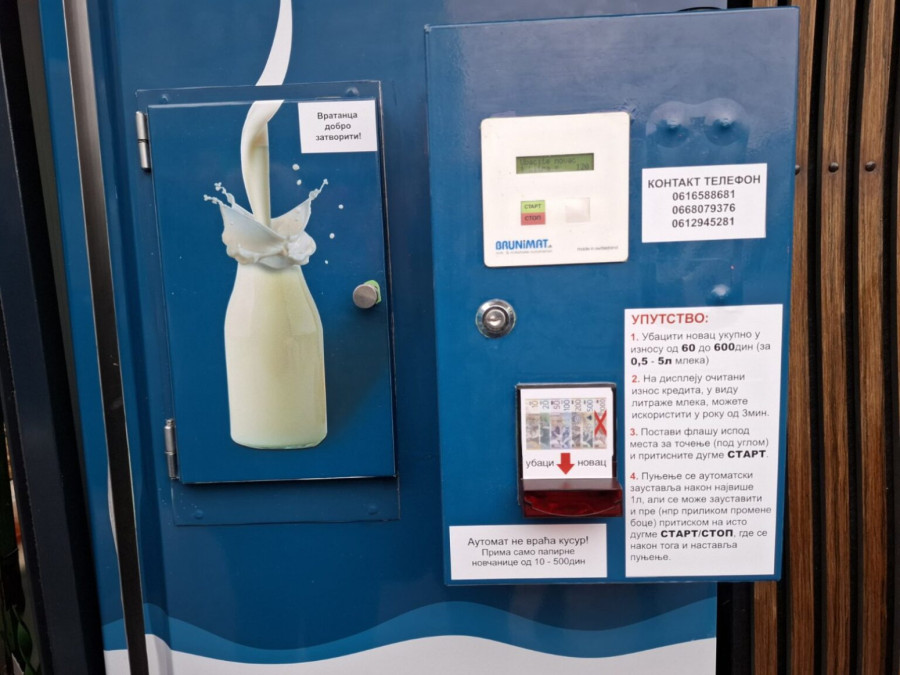 Leskovčani dobili prvi mlekomat FOTO