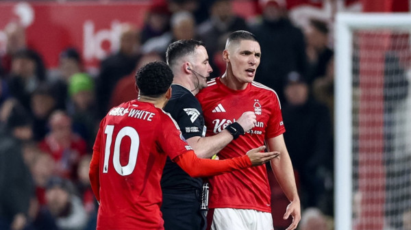 Everton "šokirao" Palas u 93. minutu – Milenković i Forest u problemima VIDEO