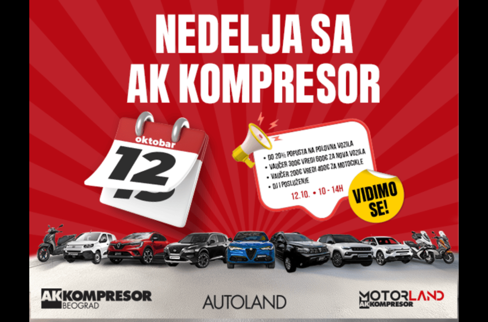 Doživite Nedelju sa AK Kompresor: Vikend za ljubitelje automobila i dobre zabave