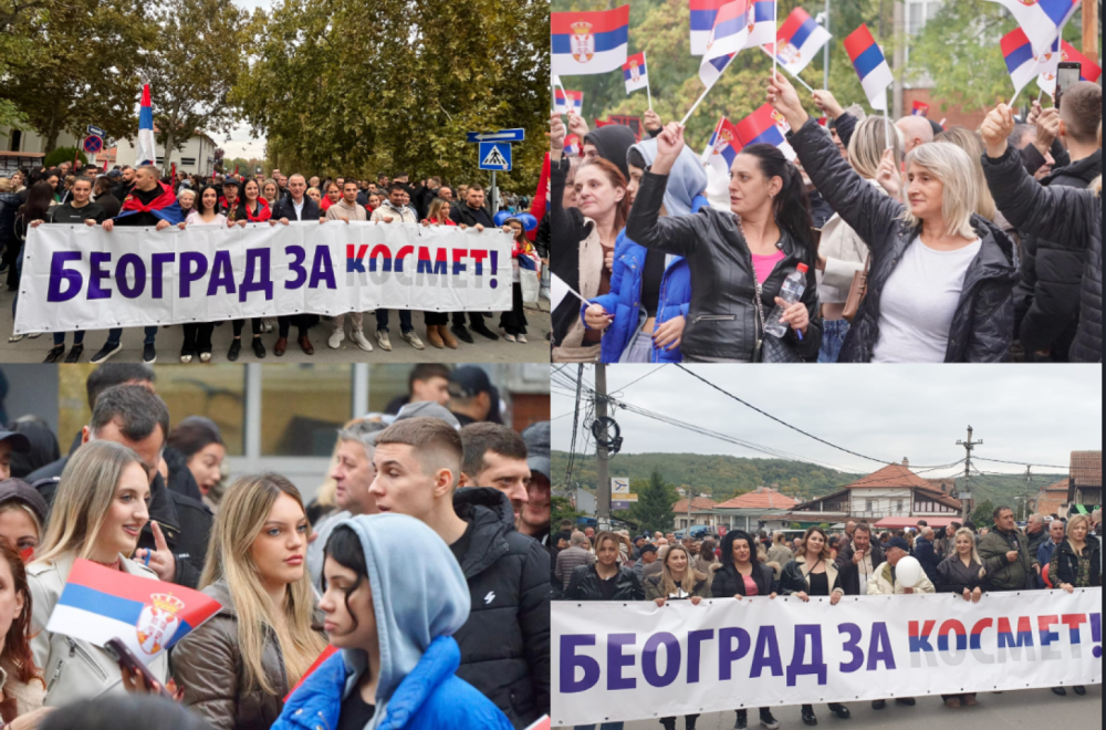 Veličanstvene slike – građani protiv blokada uz srpski narod na KiM; Prestonica na nogama FOTO/VIDEO