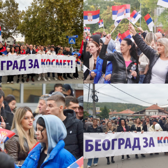 Veličanstvene slike – građani protiv blokada uz srpski narod na KiM; Prestonica na nogama FOTO/VIDEO