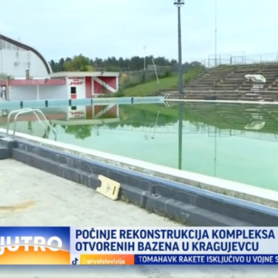 Počinje rekonstrukcija otvorenih bazena u Kragujevcu VIDEO