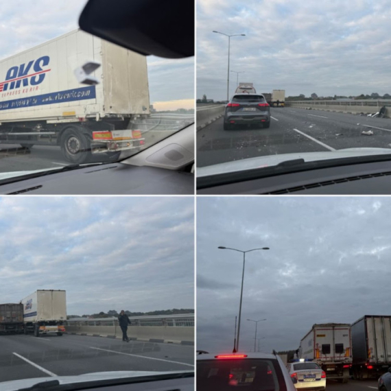 Saobraćajka na Pupinovom mostu – ogromne gužve FOTO/VIDEO