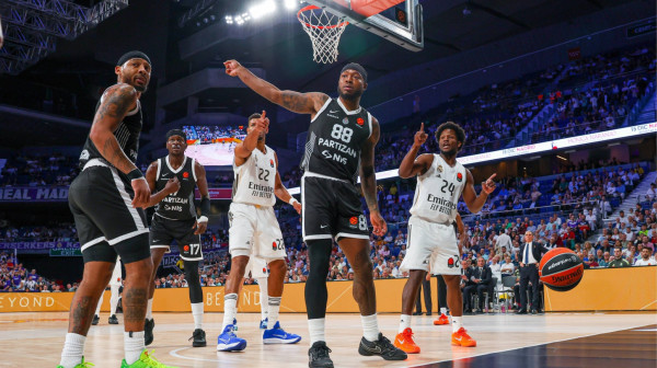 Vi ste na redu – ocenite učinak košarkaša Partizana u bolnom porazu od Reala ANKETA