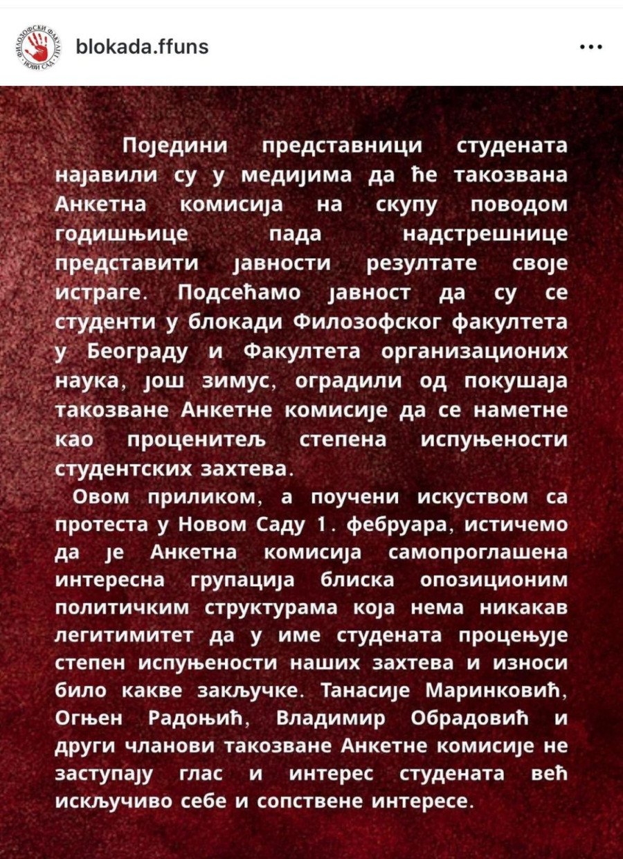 Dinkova ekipa poručila lažnoj anketnoj komisiji: Vi ste interesna grupacija i niste dobrodošli u Novom Sadu