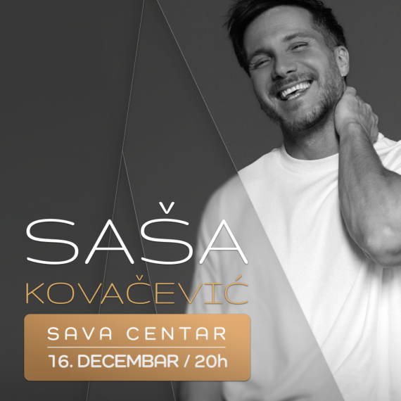 Veliki koncert na značajnom mestu: Saša Kovačević u Plavoj dvorani Sava Centra
