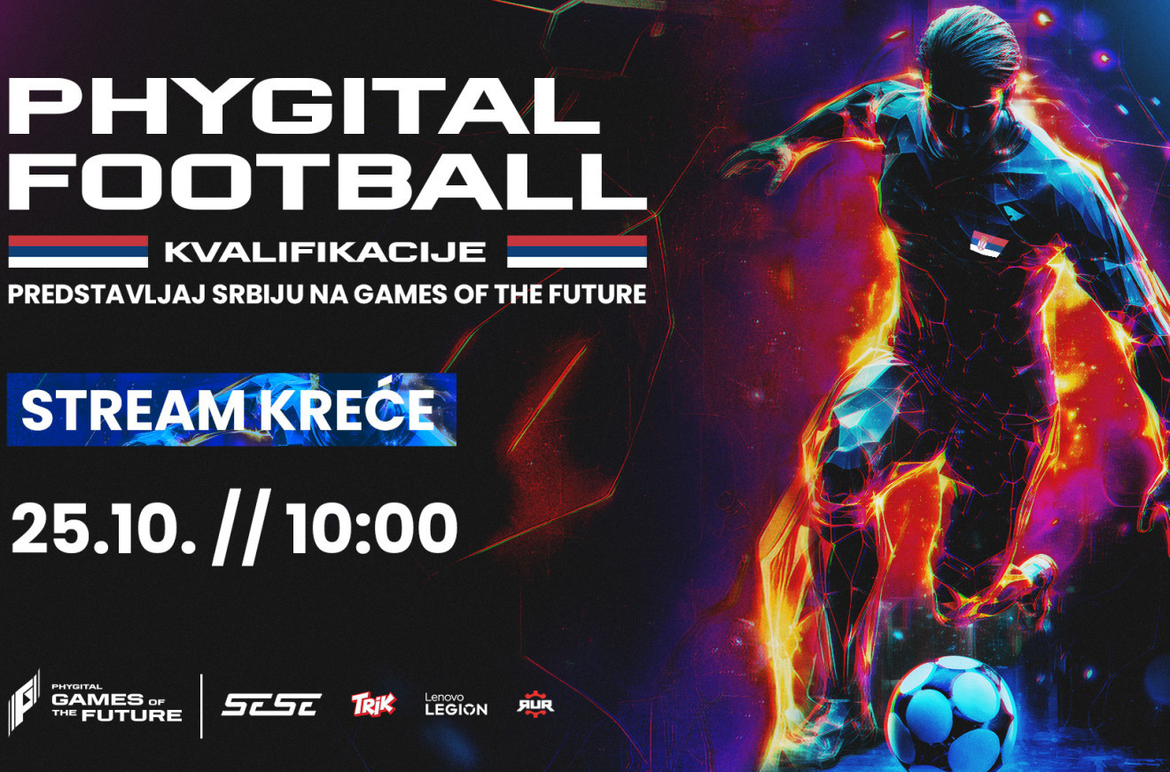 Pratite nacionalne Phygital Football kvalifikacije 25.10. od 10:00!