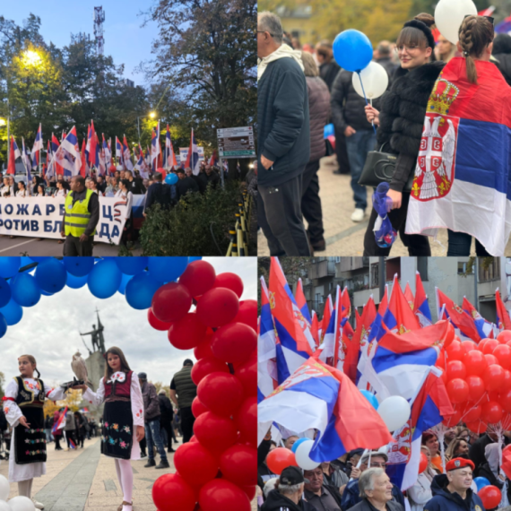 Ustali Požarevac, Kraljevo i Vranje; MUP: Skoro 40.000 okupljenih; Odjekivalo "Aco Srbine" FOTO/VIDEO