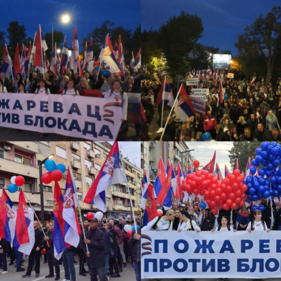 Veličanstveni prizori – snimak dronom na skupu građana u Požarevcu, vijorile se srpske trobojke VIDEO