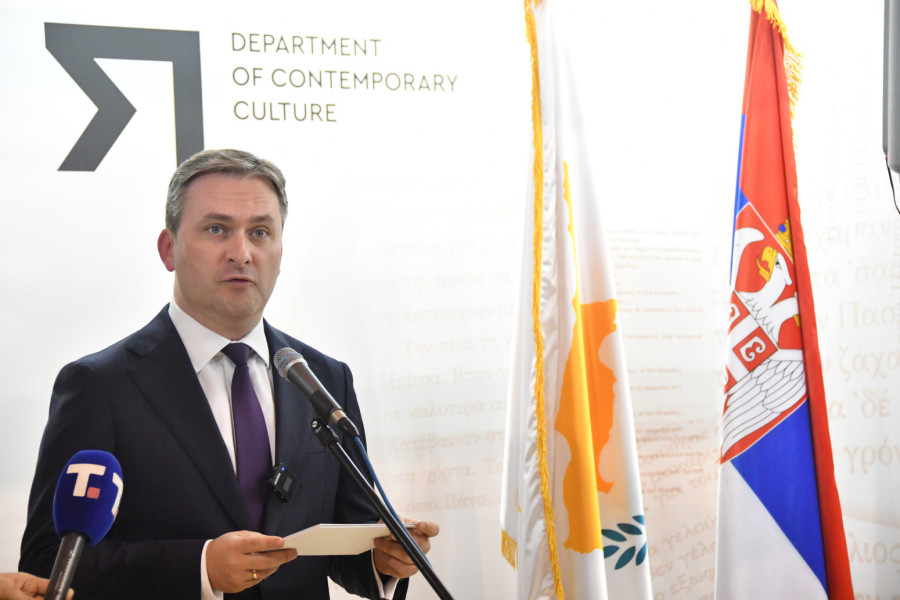 Selaković i Kasianidu otvorili štand Kipra na 68. Međunarodnom sajmu knjiga u BG