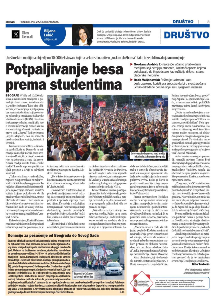 Vlast u Srbiji najveća demokratija Evrope: Gde još vlada finansira projekte koji direktno napadaju vlast? FOTO