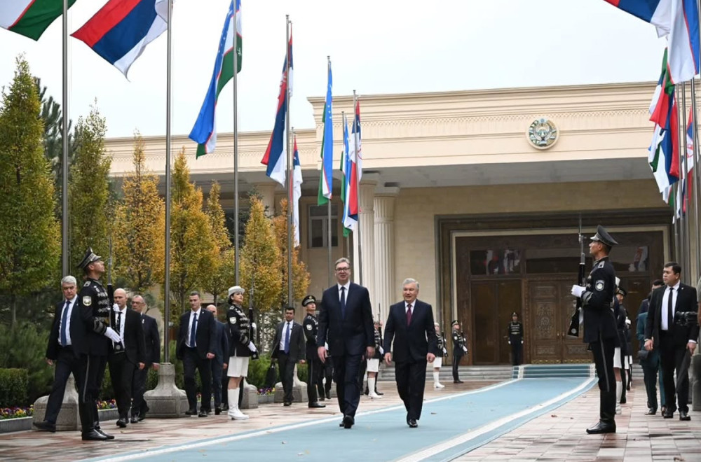 Vučić u Uzbekistanu: "Nadam se strateškom partnerstvu" FOTO
