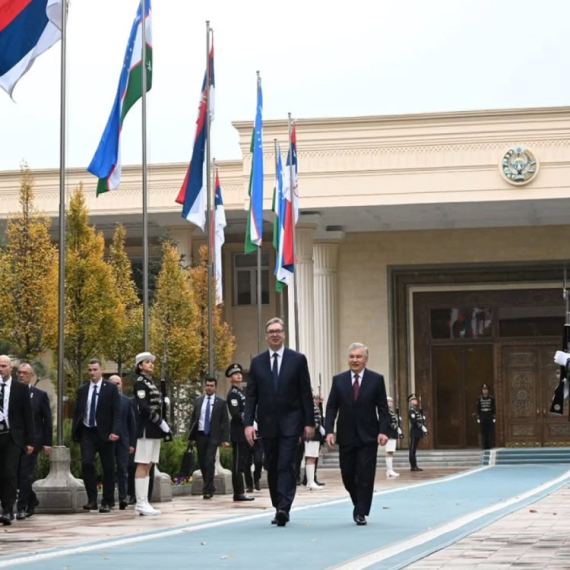 Vučić u Uzbekistanu: "Nadam se strateškom partnerstvu" FOTO