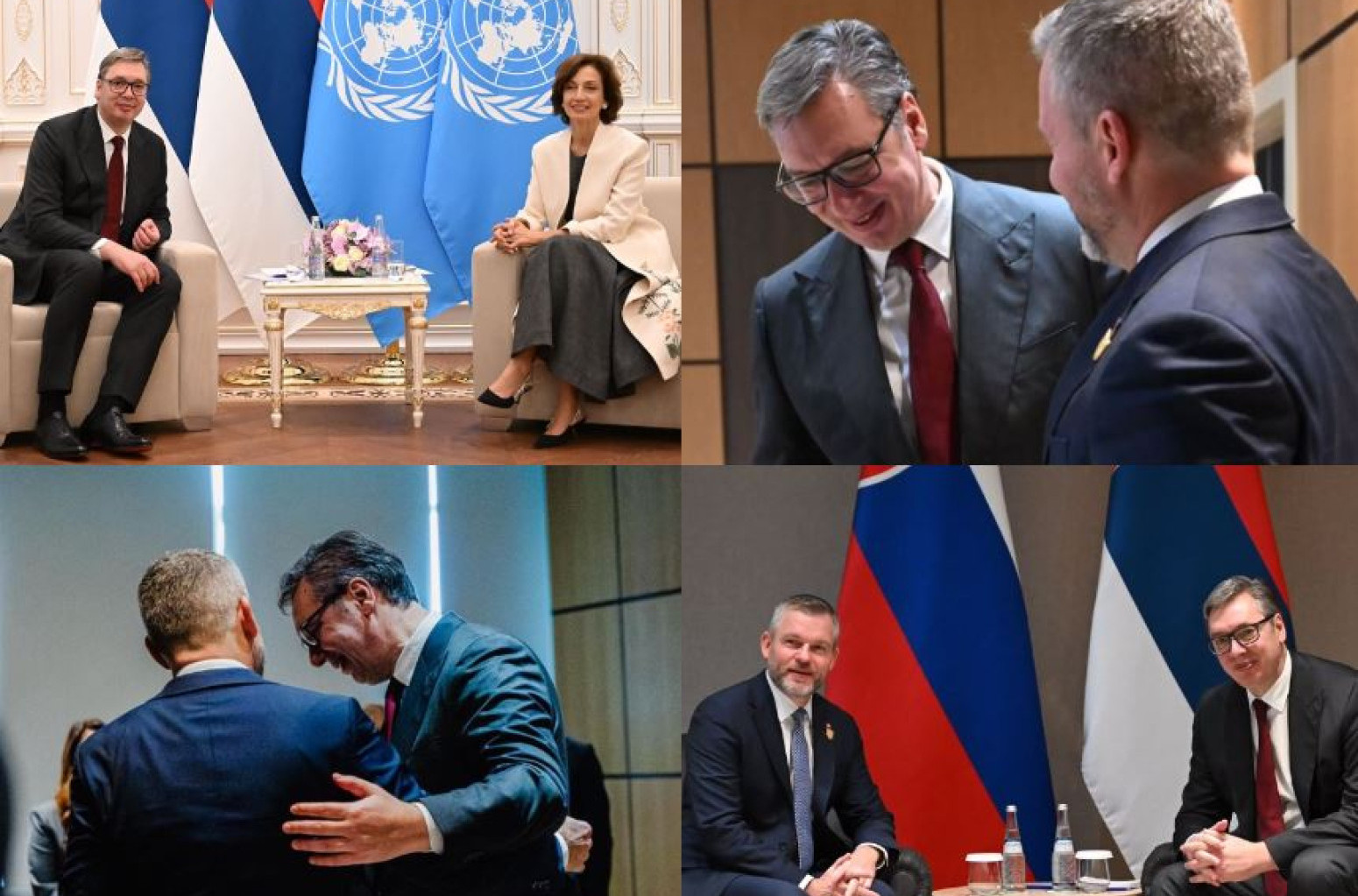 Vučić sa generalnom sekretarkom Uneska Odri Azule; Sastao se i sa Pelegrinijem FOTO