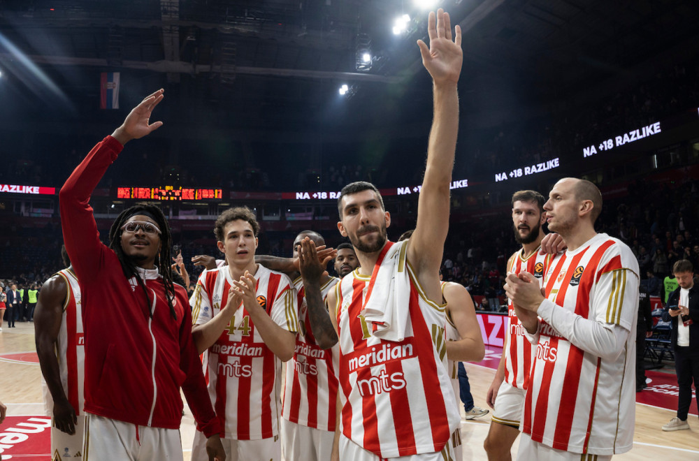 Nova tabela Evrolige: Zvezda se vratila na vrh – Partizan "potonuo"