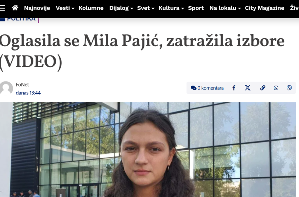 Mila Pajić se oglasila iz Zagreba; Koliko im je stalo do žrtava govori i to što im je tema dana – izbori