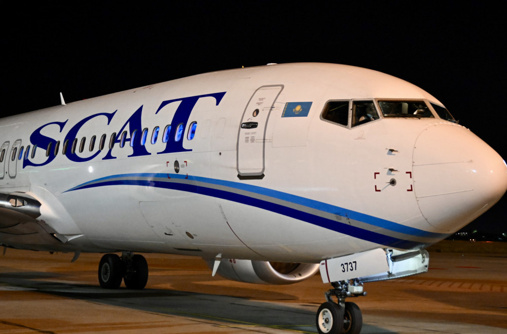 Prvi avion na direktnoj liniji Beograd-Astana sleteo na aerodrom Nikola Tesla FOTO