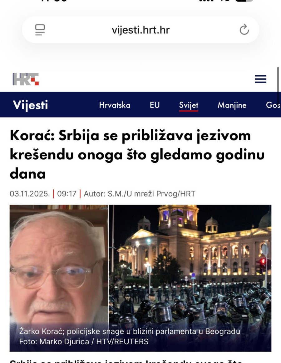 Korać odmah otišao u Zagreb da najavi građanski rat u Srbiji FOTO