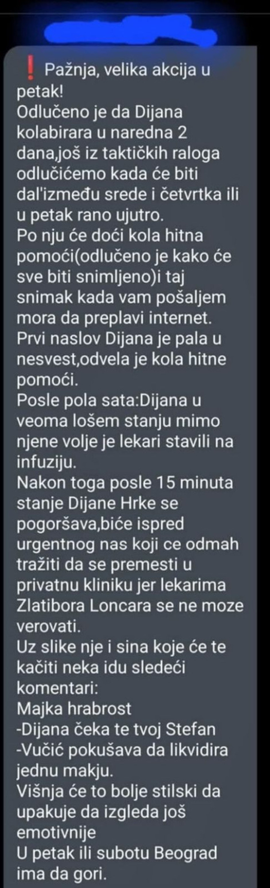 Blokaderi zloupotrebljavaju Dijanu Hrku; Sve su unapred dogovorili i sve ide po tom planu