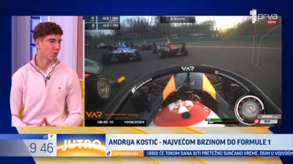 Mladi Srbin u predvorju Formule 1 VIDEO