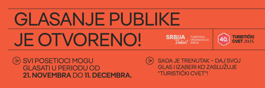 Turistička organizacija Srbije dodeljuje prestižnu nagradu Turistički cvet: Glasajte za najbolje kandidate