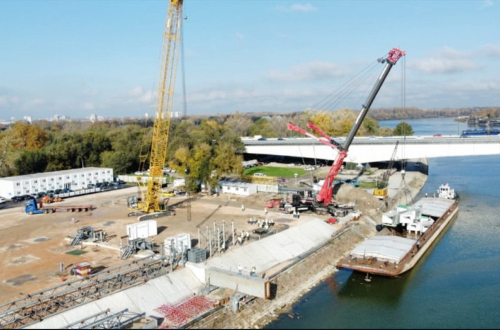 Parts for the new bridge over the Sava have arrived; Mali: We will see the outlines of Belgrade's new landmark