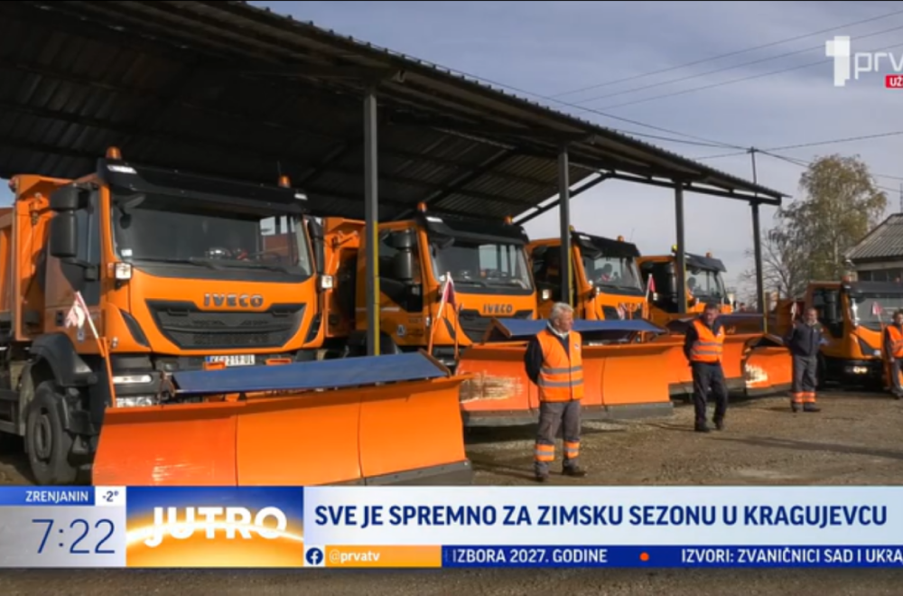 Da li je sve spremno za zimsku sezonu u Kragujevcu? VIDEO