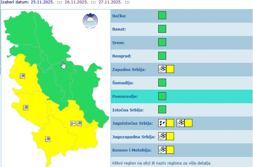 Ledena neman iz Hrvatske stiže u Srbiju