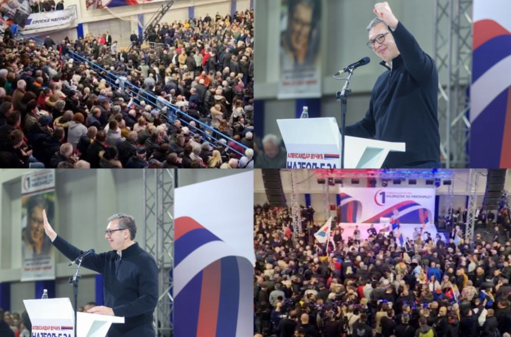 Vučić na skupu u Mionici: Možemo da izaberemo najbolje za Srbiju; Verujem u ubedljivu pobedu FOTO/VIDEO